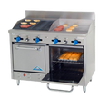 Comstock-Castle F3218-24-2RB Range, 48" Restaurant, Gas