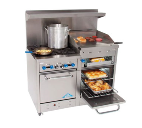 Comstock-Castle F3218-24B Range, 48" Restaurant, Gas