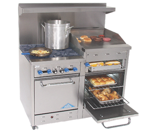 Comstock-Castle F3218-36B Range, 48" Restaurant, Gas