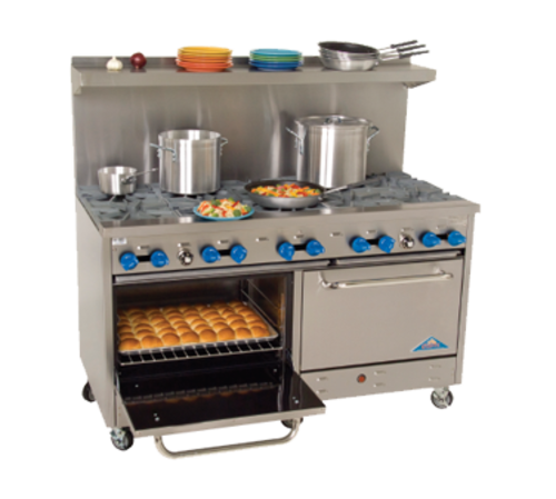 Comstock-Castle F3226-2RB Range, 60" Restaurant, Gas