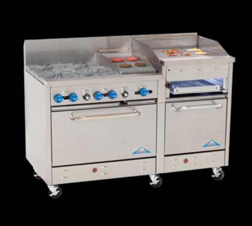 Comstock-Castle F3226-1.5RB-30B Range, 60" Restaurant, Gas