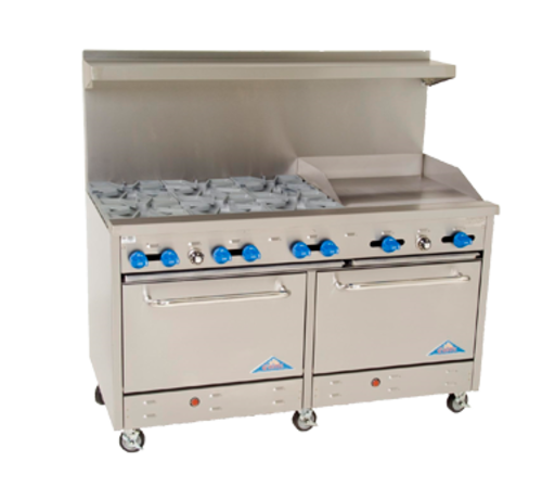 Comstock-Castle F3226-24 Range, 60" Restaurant, Gas