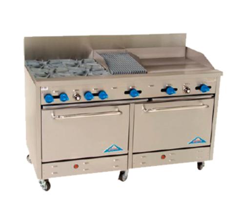 Comstock-Castle F3226-24-1RB Range, 60" Restaurant, Gas