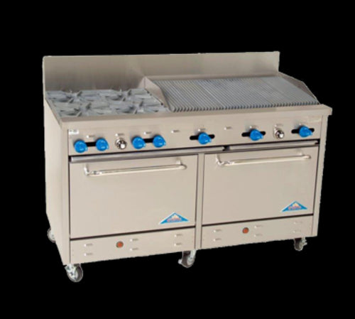 Comstock-Castle F3226-3RB Range, 60" Restaurant, Gas