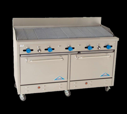 Comstock-Castle F3226-5RB Range, 60" Restaurant, Gas