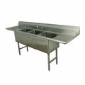 Advance Tabco FC-3-1524-24RL Sink, (3) Three Compartment