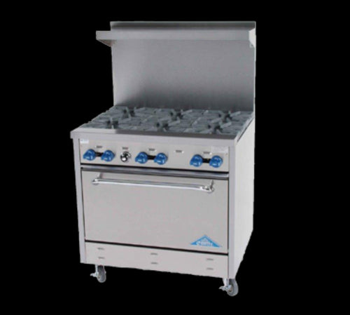 Comstock-Castle F330 Range, 36" Restaurant, Gas