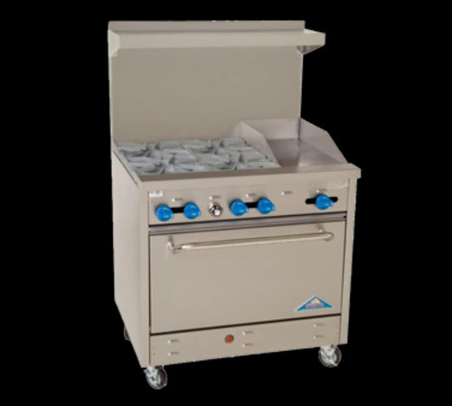 Comstock-Castle F330-12 Range, 36" Restaurant, Gas