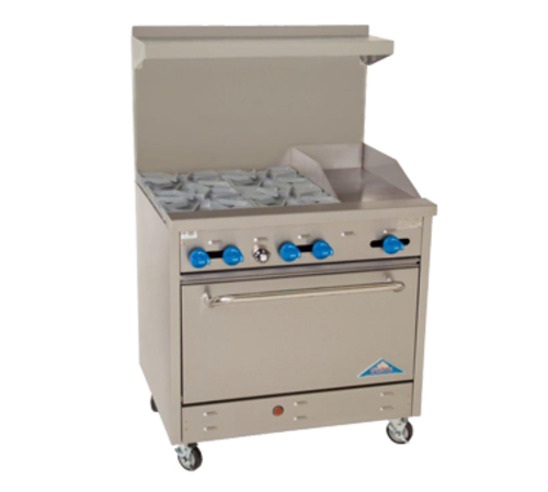 Comstock-Castle F330-12 Range, 36" Restaurant, Gas