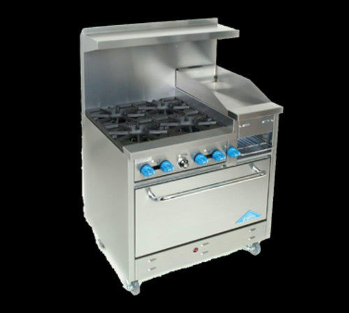 Comstock-Castle F330-12B Range, 36" Restaurant, Gas