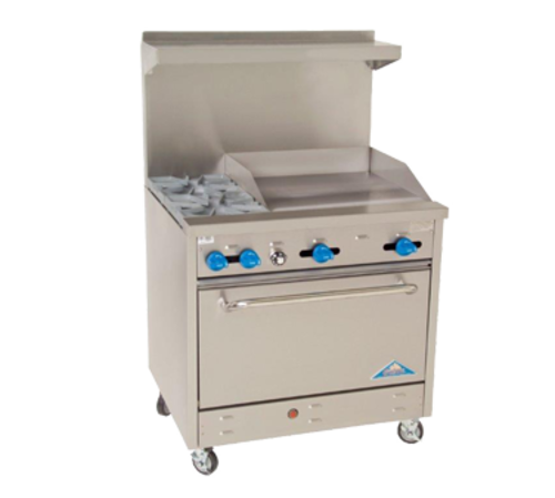 Comstock-Castle F330-24 Range, 36" Restaurant, Gas