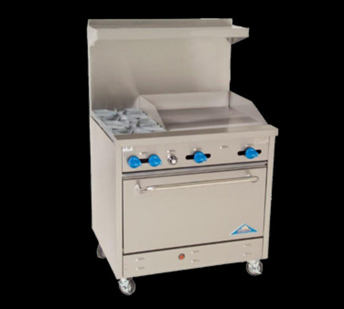 Comstock-Castle F330-24 Range, 36" Restaurant, Gas