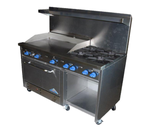 Comstock-Castle F33032-24 Range, 60" Restaurant, Gas