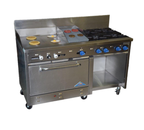 Comstock-Castle F33032-30-1.5RB Range, 60" Restaurant, Gas