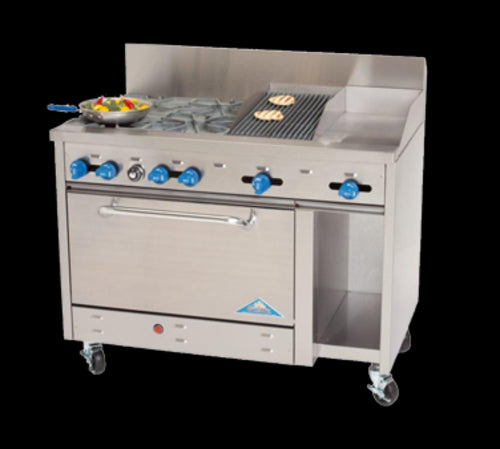 Comstock-Castle F3430-12-2RB Range, 48" Restaurant, Gas