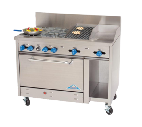 Comstock-Castle F3430-12-2RB Range, 48" Restaurant, Gas