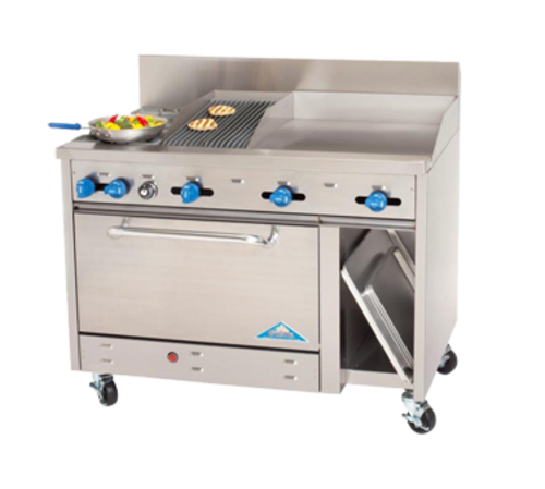 Comstock-Castle F3430-24-1RB Range, 48" Restaurant, Gas