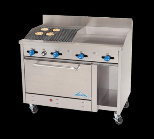 Comstock-Castle F3430-24-2RB Range, 48" Restaurant, Gas