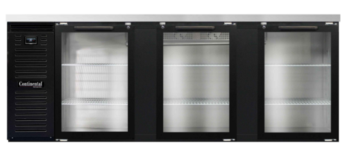 Continental BB90NGD Back Bar Cabinet, Refrigerated