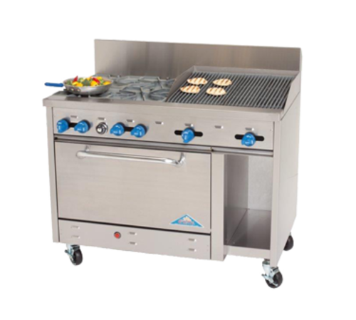 Comstock-Castle F3430-1RB Range, 48" Restaurant, Gas