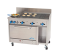 Comstock-Castle F3430-4RB Range, 48" Restaurant, Gas