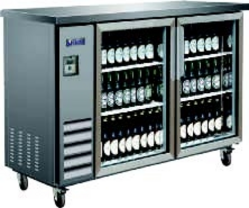MVP Group LLC IBB61-2G-24SS Back Bar Cabinet, Refrigerated