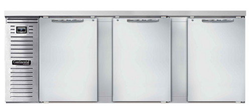 Continental BB90NSS Back Bar Cabinet, Refrigerated