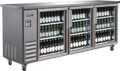 MVP Group LLC IBB73-3G-24SS Back Bar Cabinet, Refrigerated