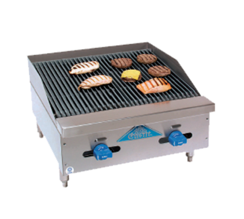 Comstock-Castle FHP24-2RB Charbroiler, Gas, Countertop