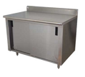 Advance Tabco CK-SS-2412 Work Table, Cabinet Base Sliding Doors