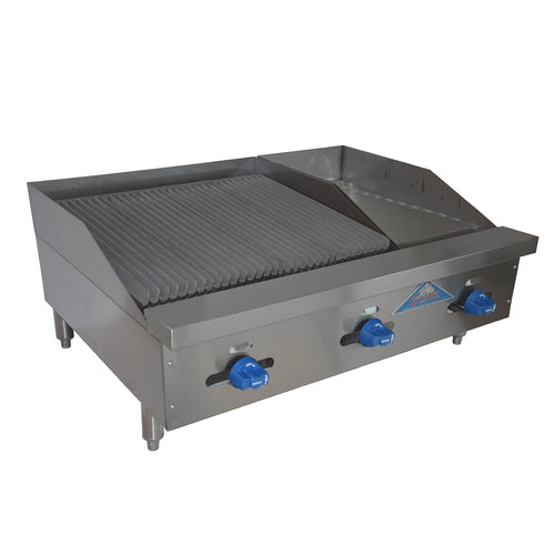 Comstock-Castle FHP36-12-2RB Griddle / Charbroiler, Gas, Countertop