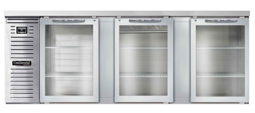 Continental BB90NSSGD Back Bar Cabinet, Refrigerated