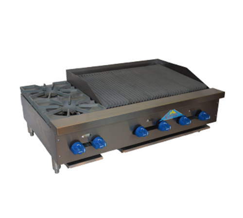 Comstock-Castle FHP42-2.5RB Charbroiler / Hotplate, Gas, Countertop