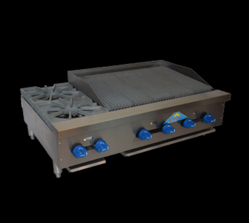 Comstock-Castle FHP42-2.5RB Charbroiler / Hotplate, Gas, Countertop