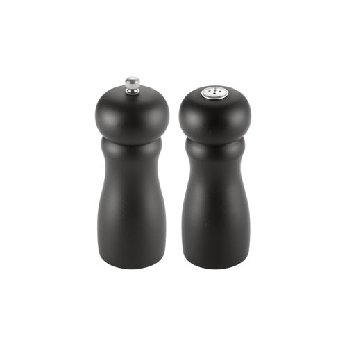CAC PMW2-S6BK Salt / Pepper Shaker & Mill Set