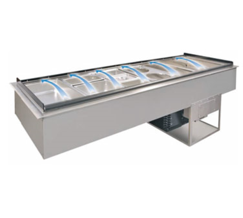 Piper Products/Servolift Eastern 6-CBDI Cold Food Well Unit, Drop-In, Refrigerated
