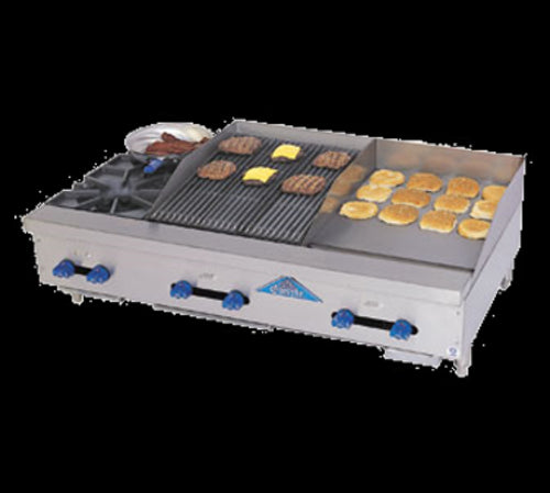 Comstock-Castle FHP48-18-2.5RB Griddle / Charbroiler, Gas, Countertop