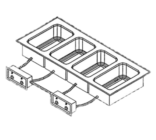 Piper Products/Servolift Eastern MD-5DM Hot Food Well Unit, Drop-In, Electric