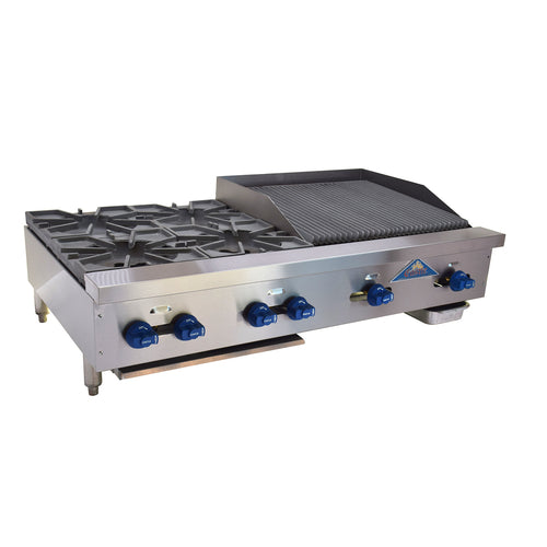Comstock-Castle FHP48-2RB Charbroiler / Hotplate, Gas, Countertop