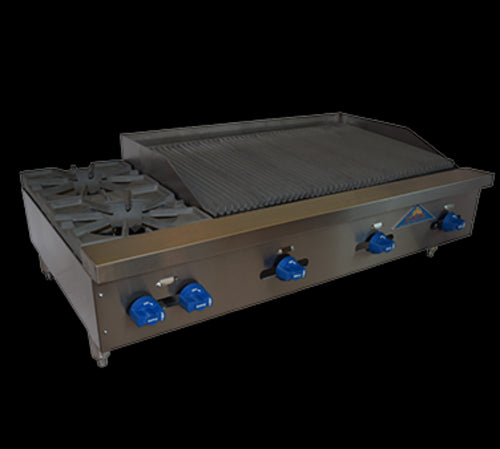 Comstock-Castle FHP48-3RB Charbroiler / Hotplate, Gas, Countertop