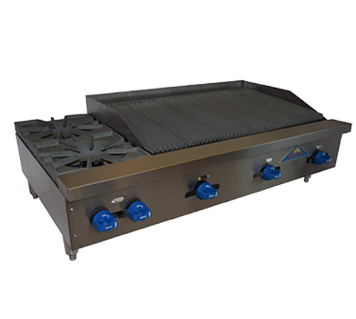 Comstock-Castle FHP48-3RB Charbroiler / Hotplate, Gas, Countertop