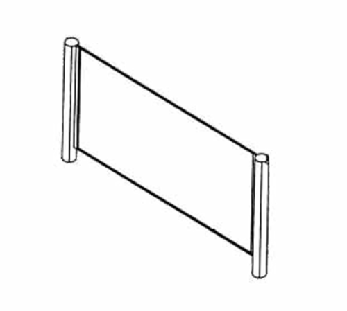 Piper Products/Servolift Eastern SCPGC-46 Sneeze Guard, Stationary
