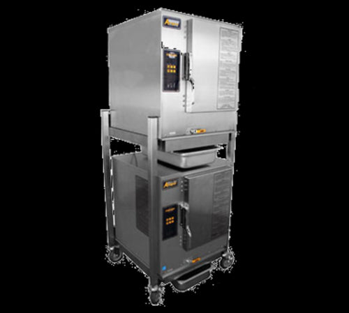 AccuTemp P61201D060 DBL Steamer, Convection, Gas, Boilerless, Floor Model