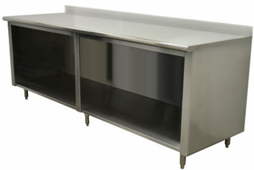 Advance Tabco EEK-SS-3010 Work Table, Cabinet Base Open Front