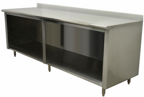 Advance Tabco EEK-SS-248-X Work Table, Cabinet Base Open Front
