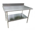 Serv-Ware T3060CWP-16BS Work Table,  54" - 62", Stainless Steel Top