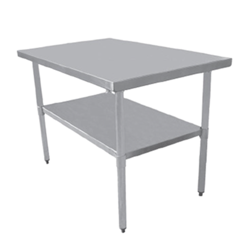 Serv-Ware T2460CWP-4 Work Table,  54" - 62", Stainless Steel Top