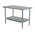 Serv-Ware T3015CWP-3 Work Table,  12" - 21", Stainless Steel Top
