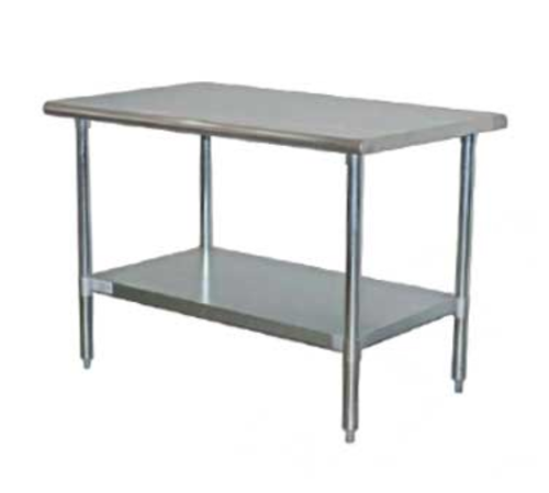 Serv-Ware T2424CWP-3 Work Table,  24" - 27", Stainless Steel Top