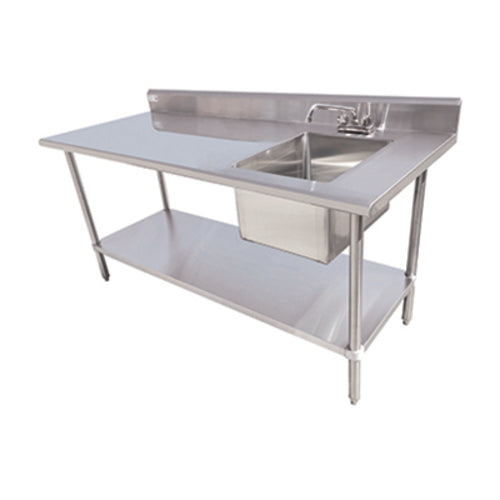 Serv-Ware TSF-3060-R Work Table, with Prep Sink(s)